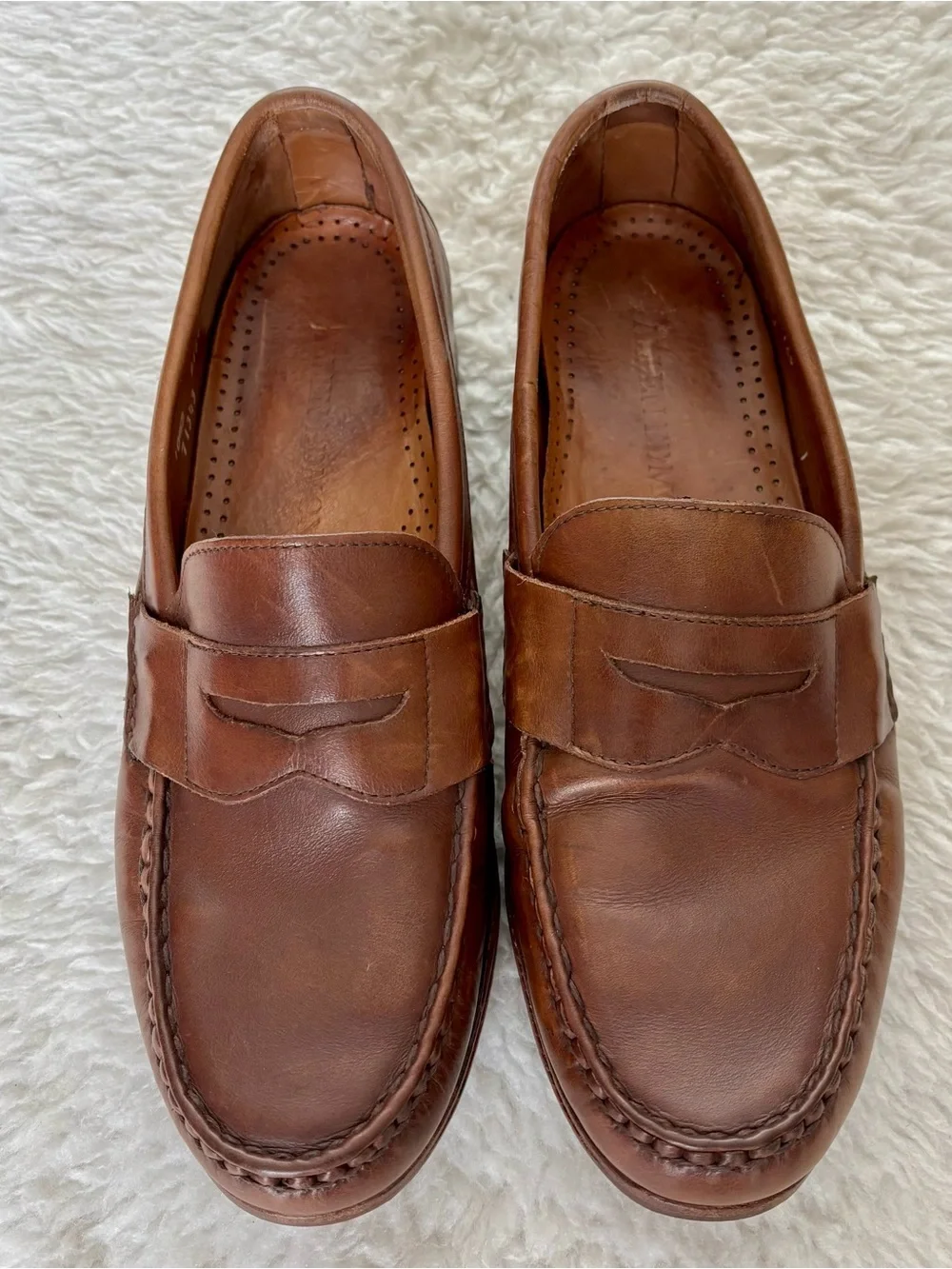 Allen Edmonds Classic Brown Leather Penny Loafers - Men's Dress Casual Sz 10.5 D